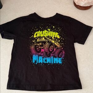 Garanimals Black Tee with Monster Truck Design